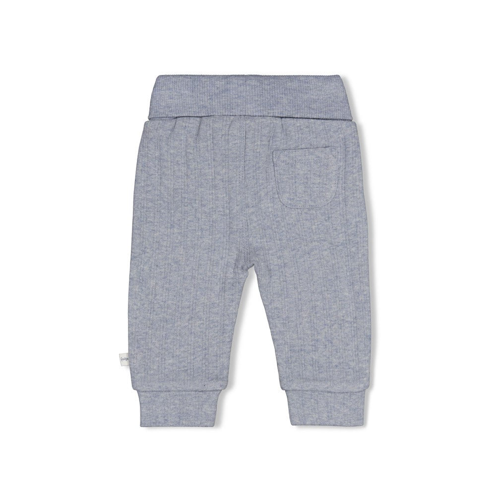 Feetje | Rib broekje Breakfast Buddy blauw melange