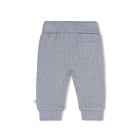 Feetje | Rib broekje Breakfast Buddy blauw melange