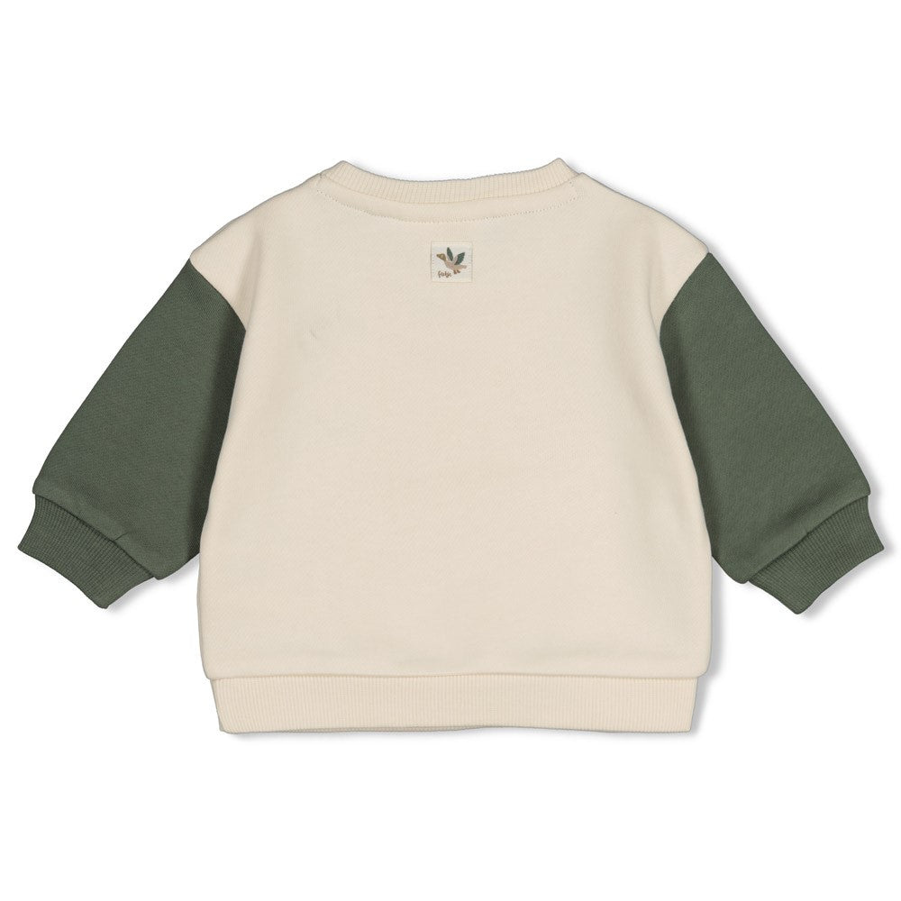 Feetje | Relaxed fit sweater Wiggle and Waddle offwhite