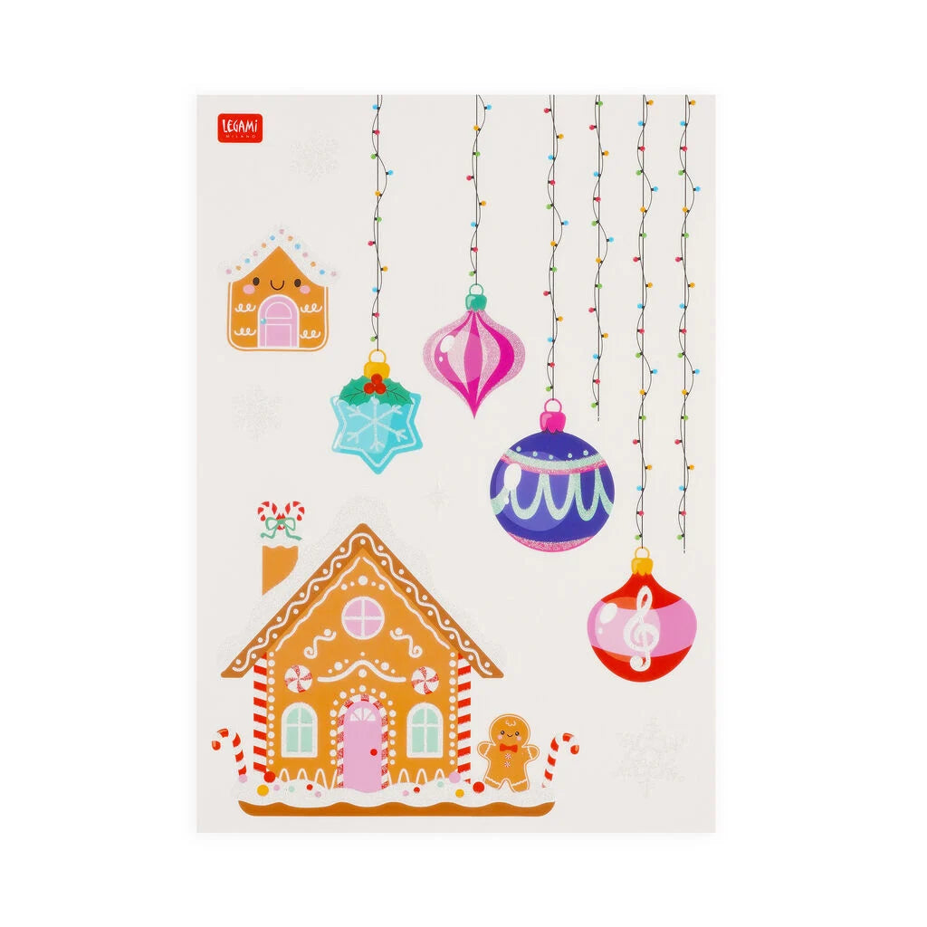 Legami | Windo-Wow Kerst Raamstickers – 75 Stuks