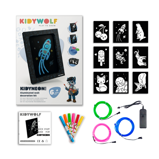 Kidywolf | Kidyneon lichtgevende wanddecoratie - pack