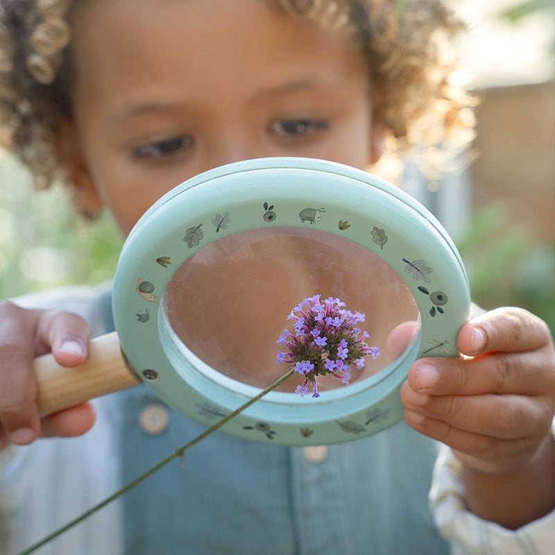 detail van houten vergrootglas little dutch groen