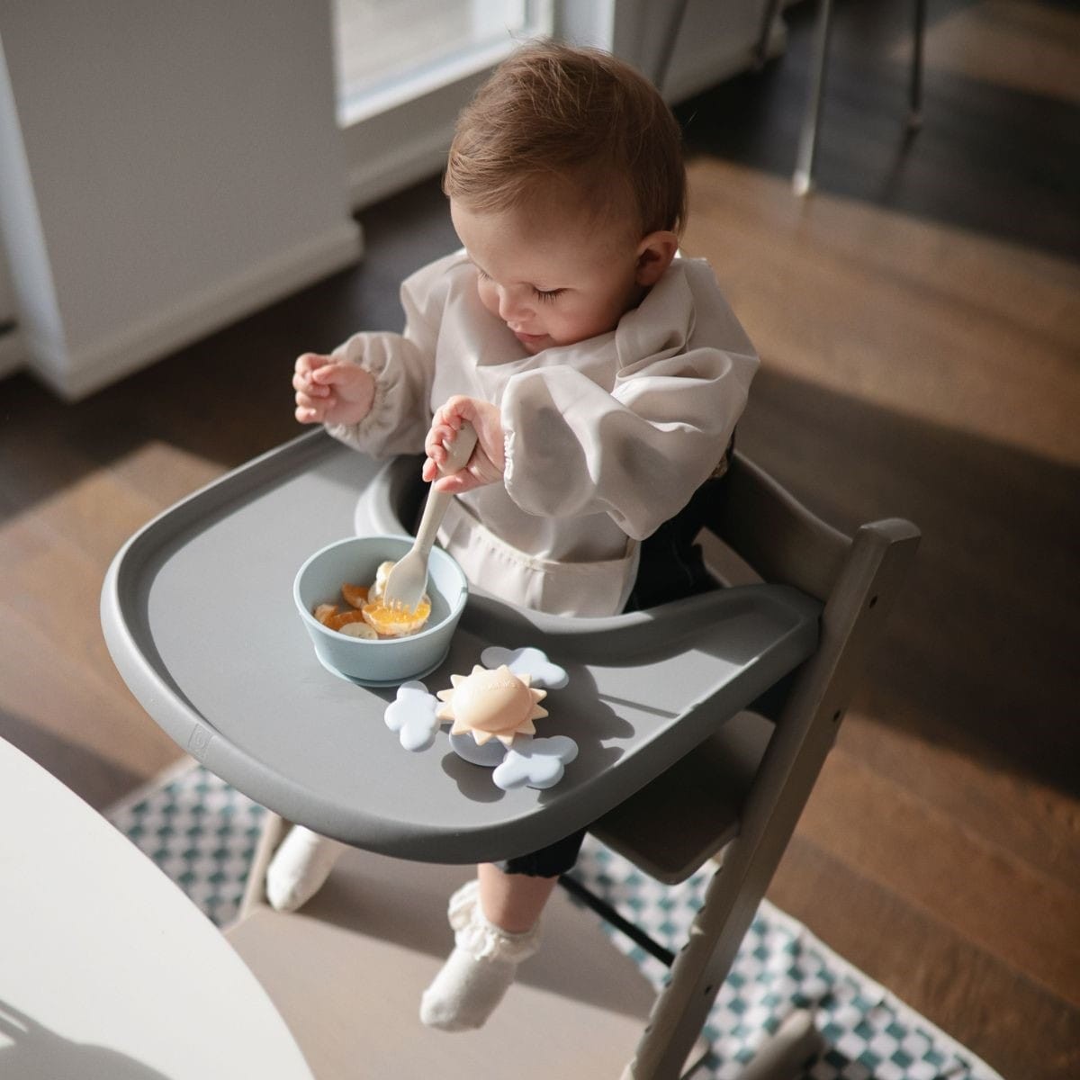 Mushie | Spinner met zuignap Sunshine – Suction Spinner Toy