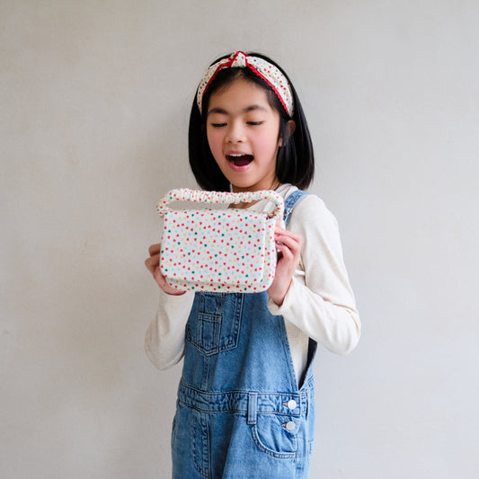 Mimi & Lula | Heart print top handle bag | tasje | 183013-32