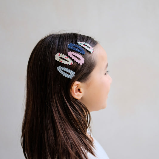 Mimi & Lula | Scalloped edge mini clic clacs | haarspeldjes | 182065-23