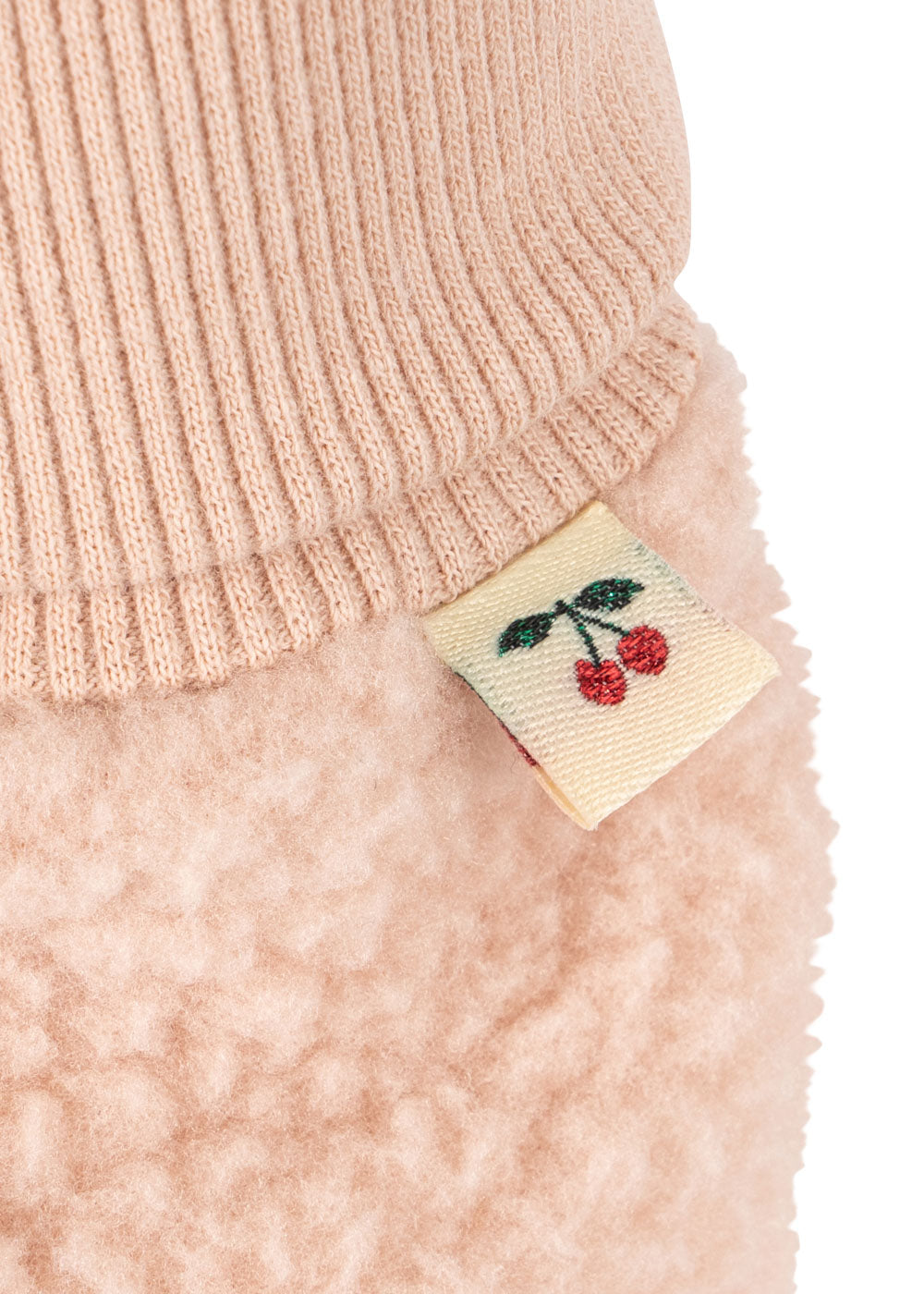Konges Sløjd | Cherry Teddy Babyslofjes – Zachte Booties Roze