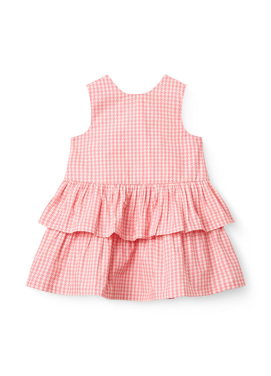 Copenhagen colors | Houndstooth dress with now roze