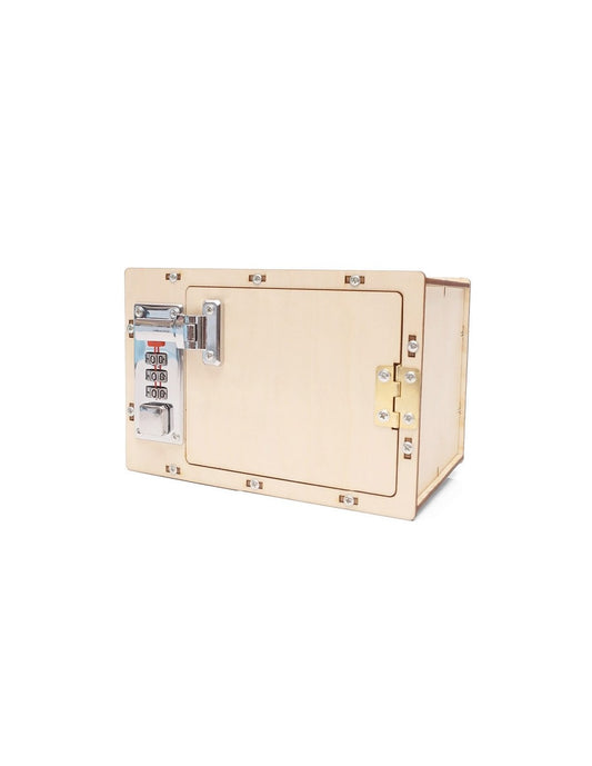 Satzuma | STEM Wooden Safe – Bouw je Eigen Kluis met Code