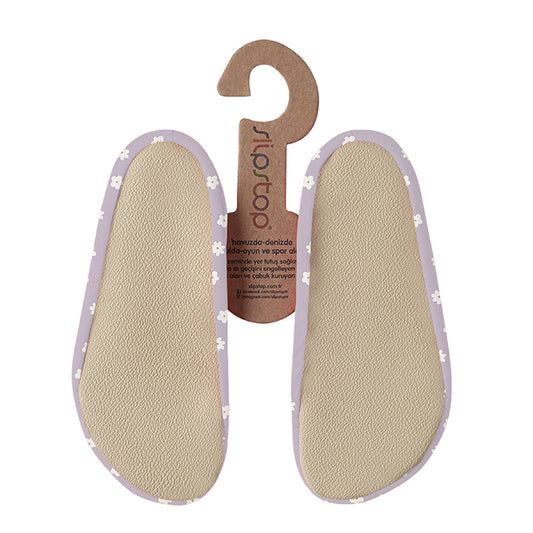 Slipstop | Waterschoenen Lila stip - Clara - antislip