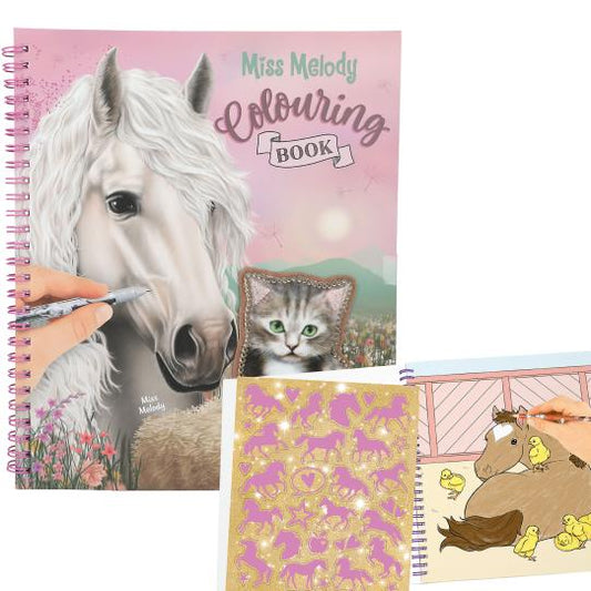 Miss Melody | Kleurboek met Pailletten – Paarden