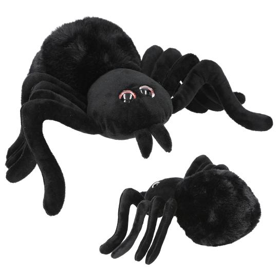 Adventure World | Knuffel spin 20 cm zwart