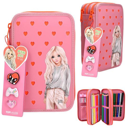TOPModel | 3-vaks etui met pins 2.0