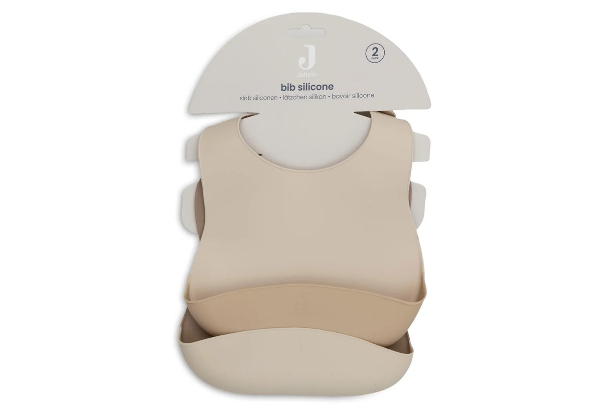 Jollein | Siliconen slabben 2-pack Natural Shades