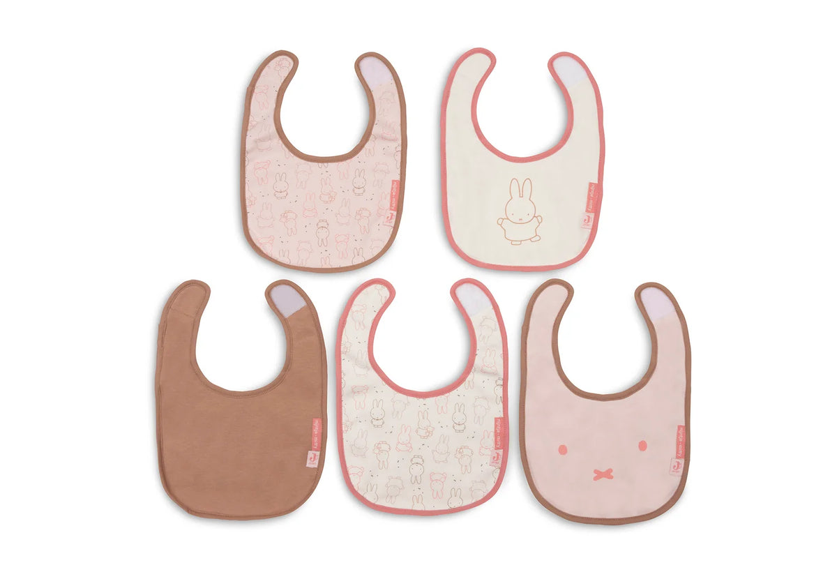 Jollein | Miffy Moments waterproof slabben 5-pack Silk Rose