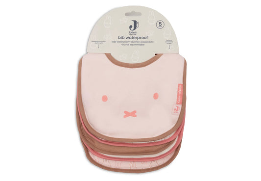 Jollein | Miffy Moments waterproof slabben 5-pack Silk Rose