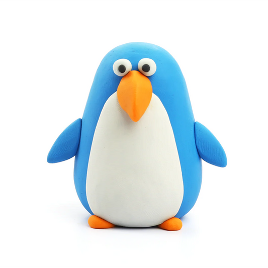 Hey Clay | Penguin Klei Set – Maak je Eigen Pinguïn