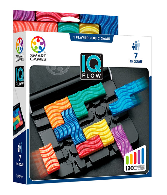 SmartGames | IQ Flow – Compact Denkspel met 120 Uitdagingen