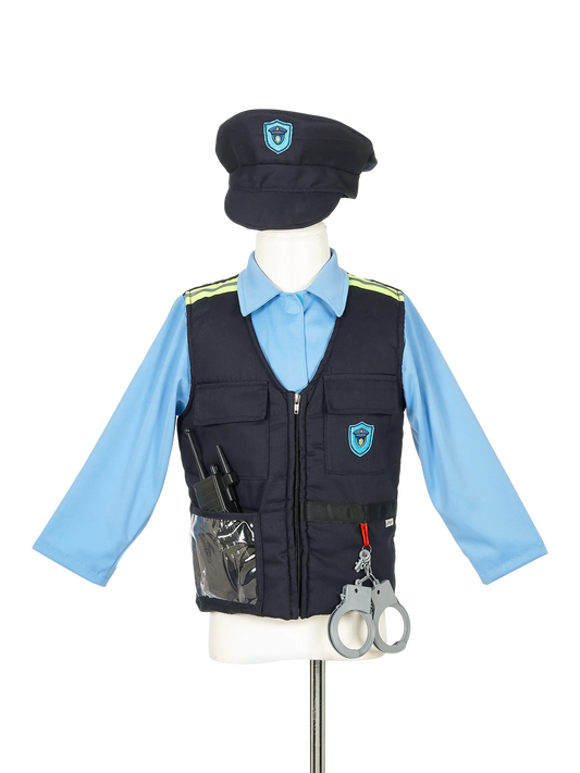 Souza | Politie Kostuum Kind – Complete Set met Accessoires (4-7 jaar)