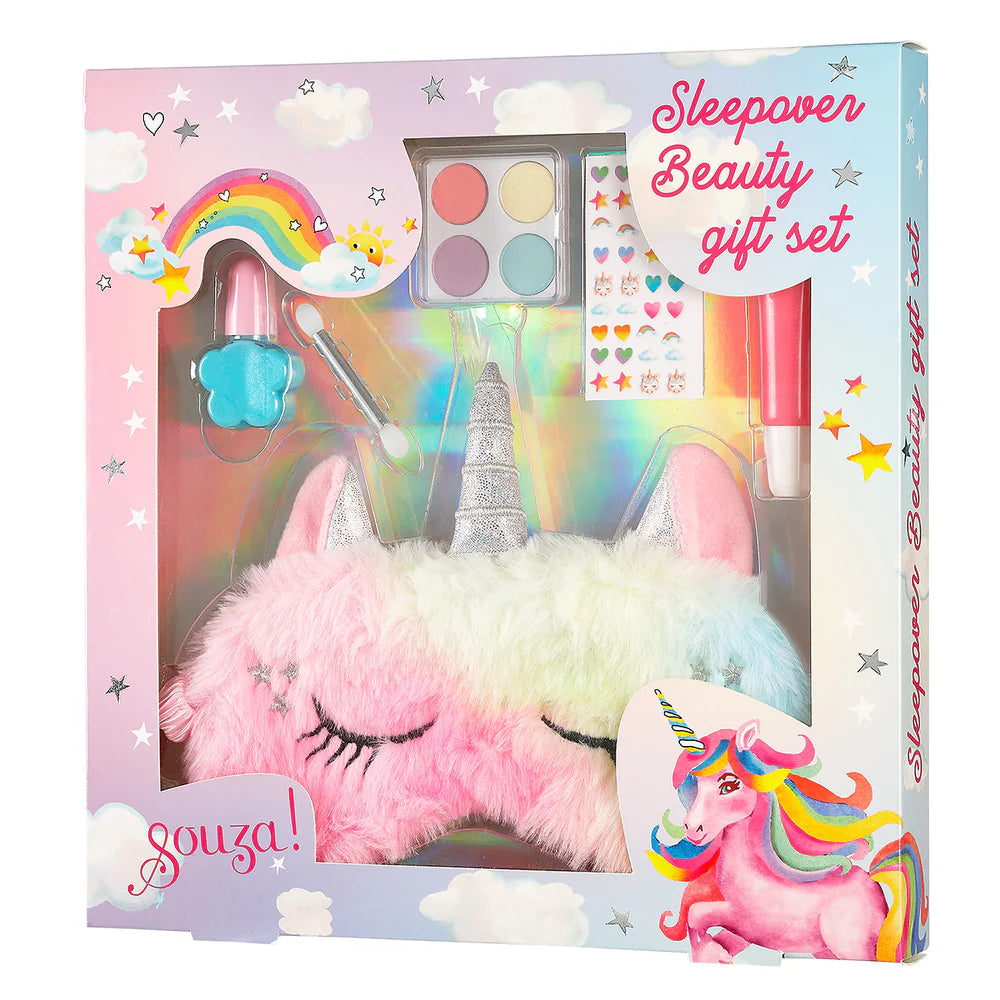 Souza | Unicorn Make-up Set & Slaapmasker – Sleepover Beauty Gift Set