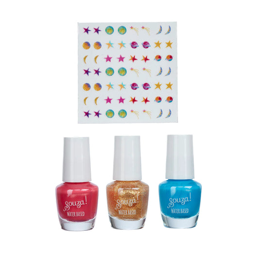 Souza | Nagellak & Stickers Galaxy – Kinder Nagelset