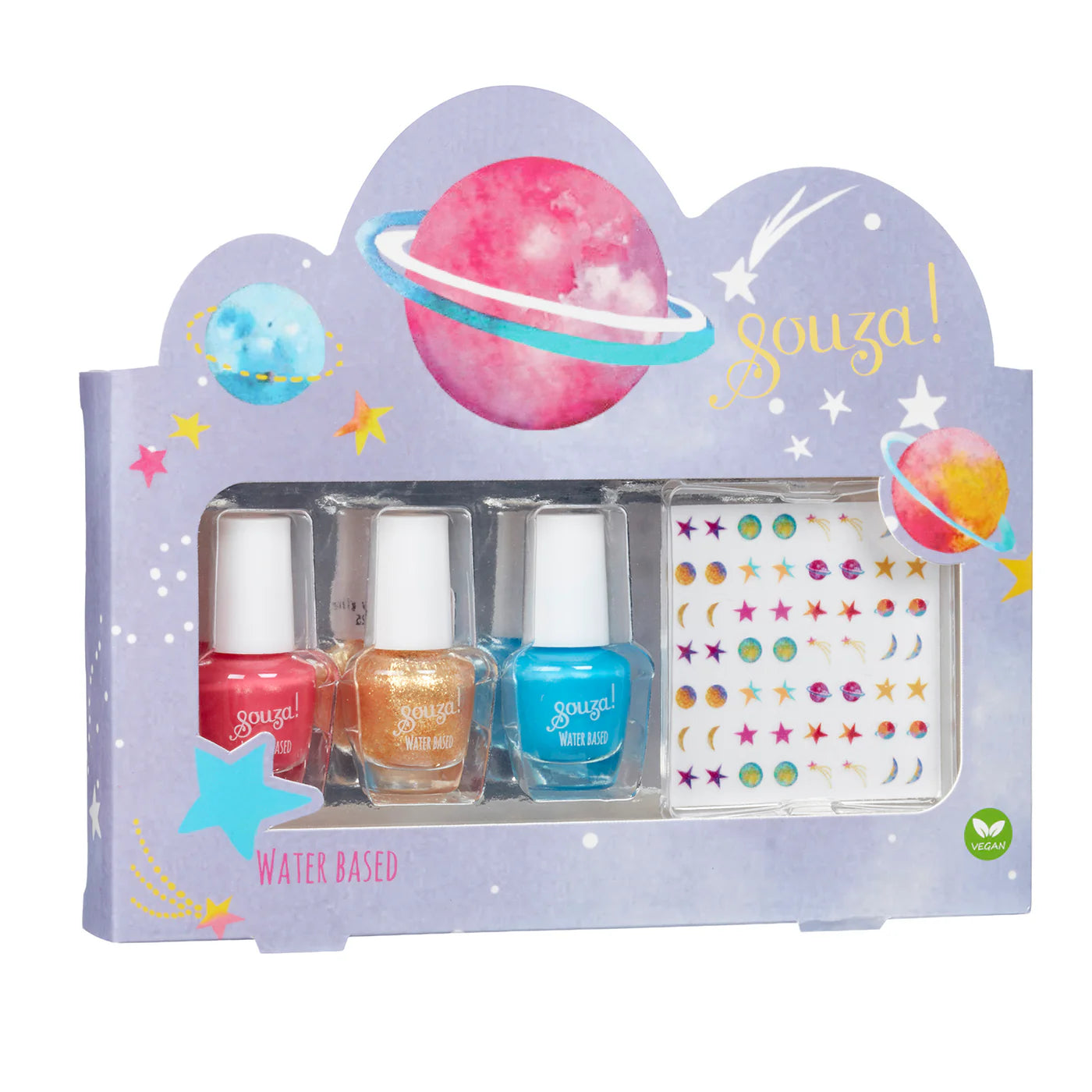 Souza | Nagellak & Stickers Galaxy – Kinder Nagelset