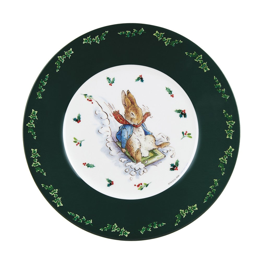 Peter Rabbit | Kerstbordje Slee in de sneeuw | Petit Jour Paris