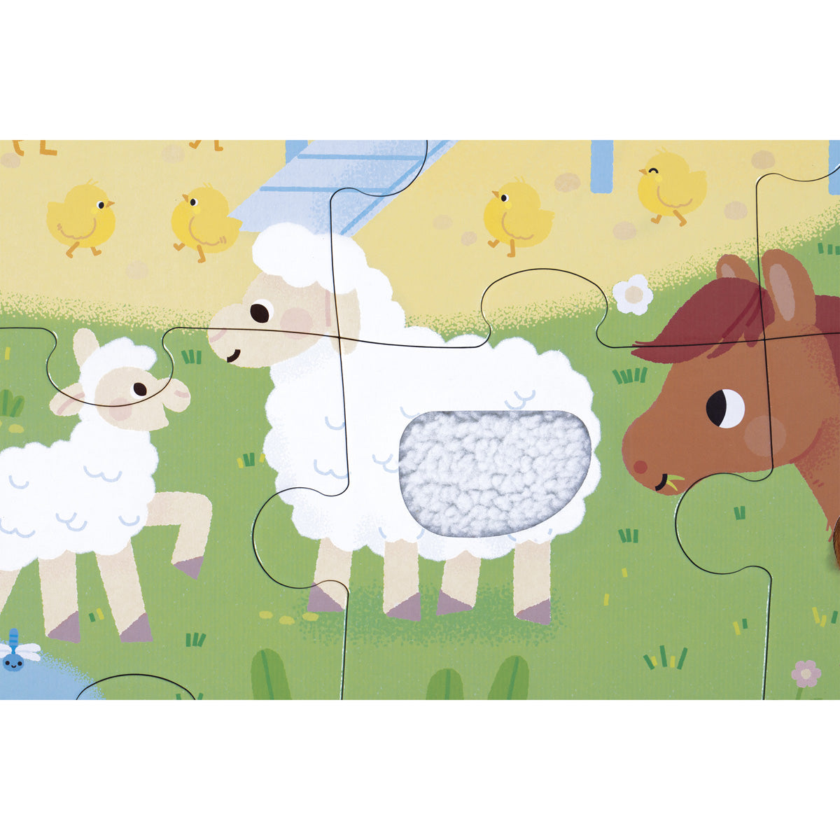 Janod | Voelpuzzel Boerderij – Educatieve Tactiele Puzzel (2+)