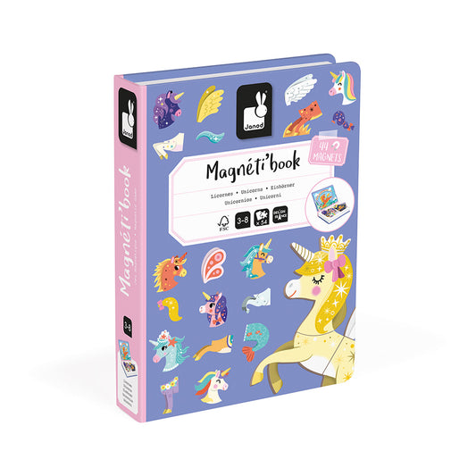 Janod | Magnetibook Eenhoorns – Creatief Magneetspel Unicorn