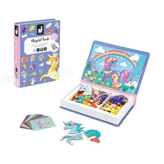 Janod | Magnetibook Eenhoorns – Creatief Magneetspel Unicorn