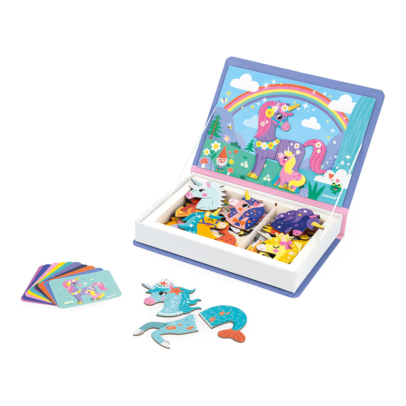 Janod | Magnetibook Eenhoorns – Creatief Magneetspel Unicorn
