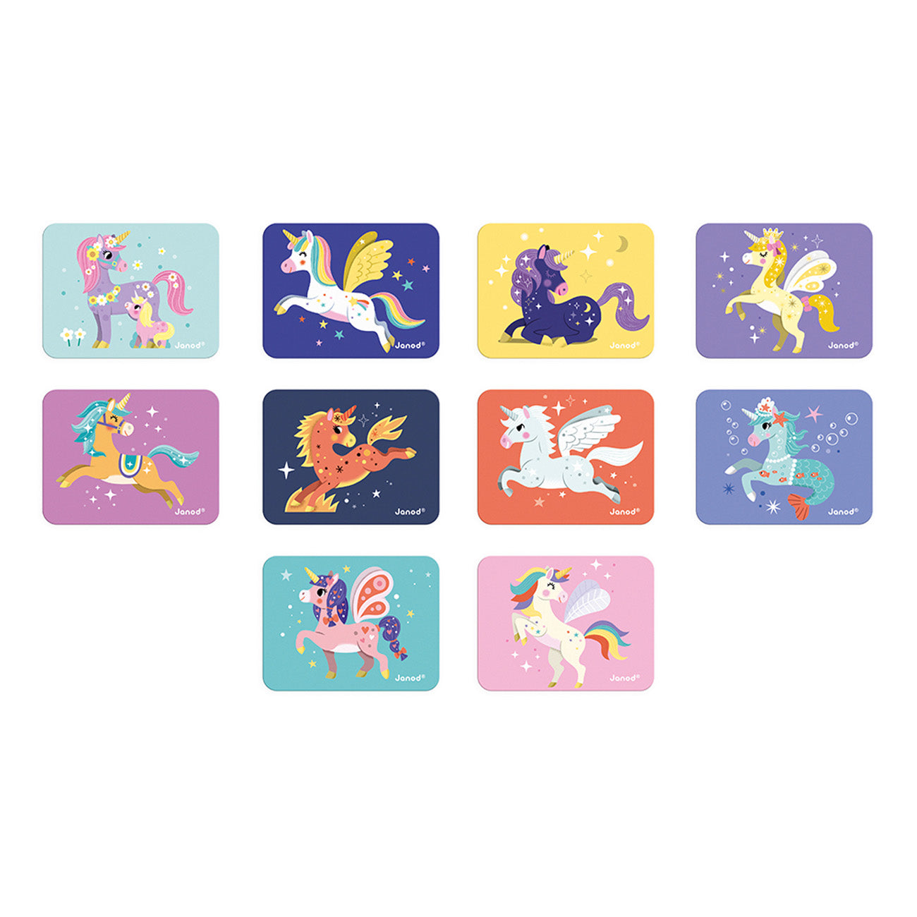 Janod | Magnetibook Eenhoorns – Creatief Magneetspel Unicorn