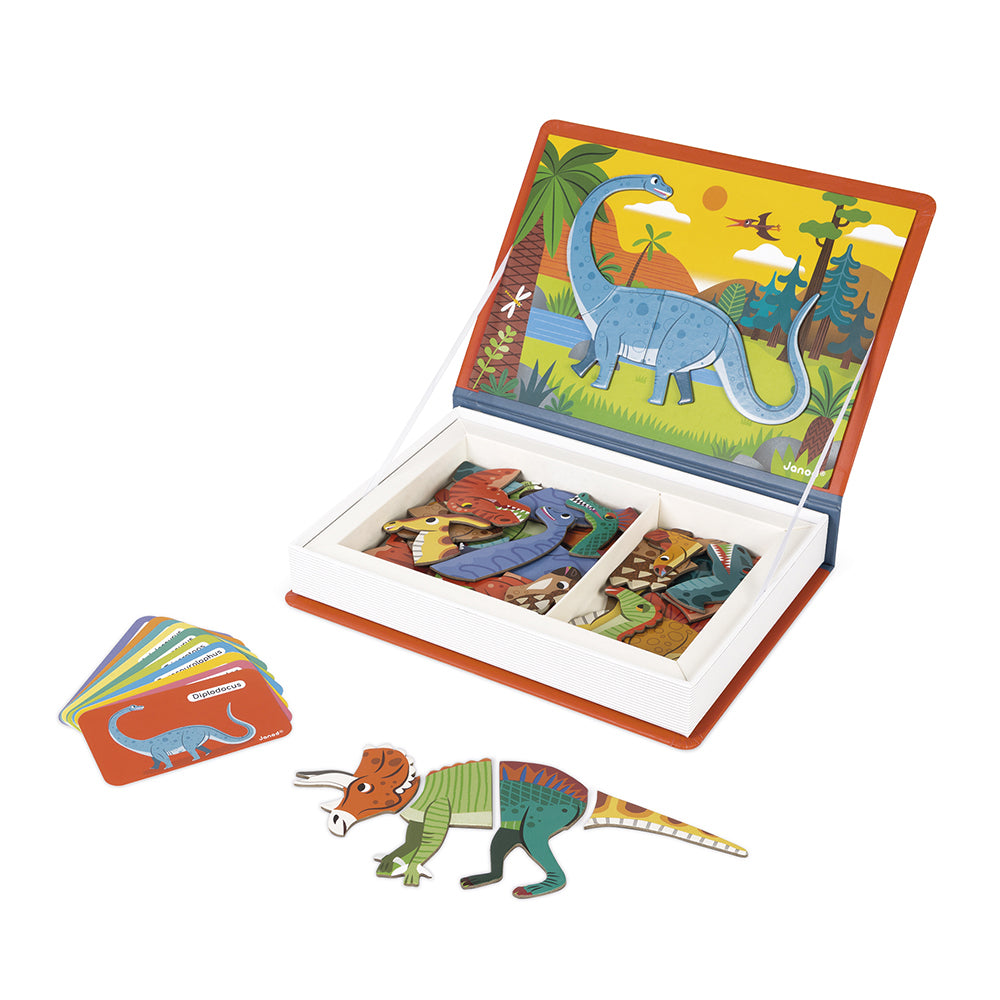 Janod | Magnetibook Dino – Educatief Magneetspel Dinosaurussen