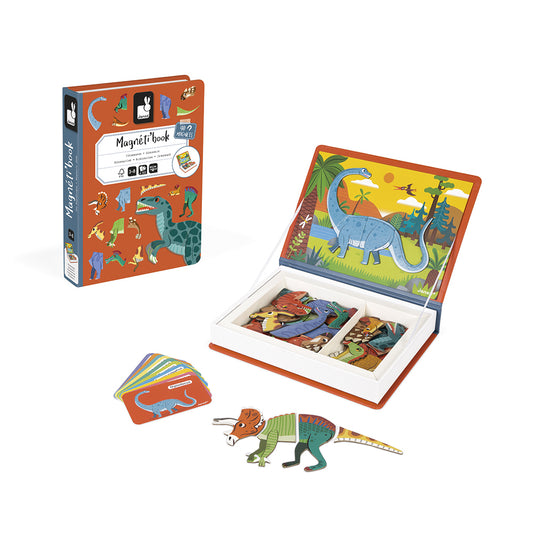 Janod | Magnetibook Dino – Educatief Magneetspel Dinosaurussen