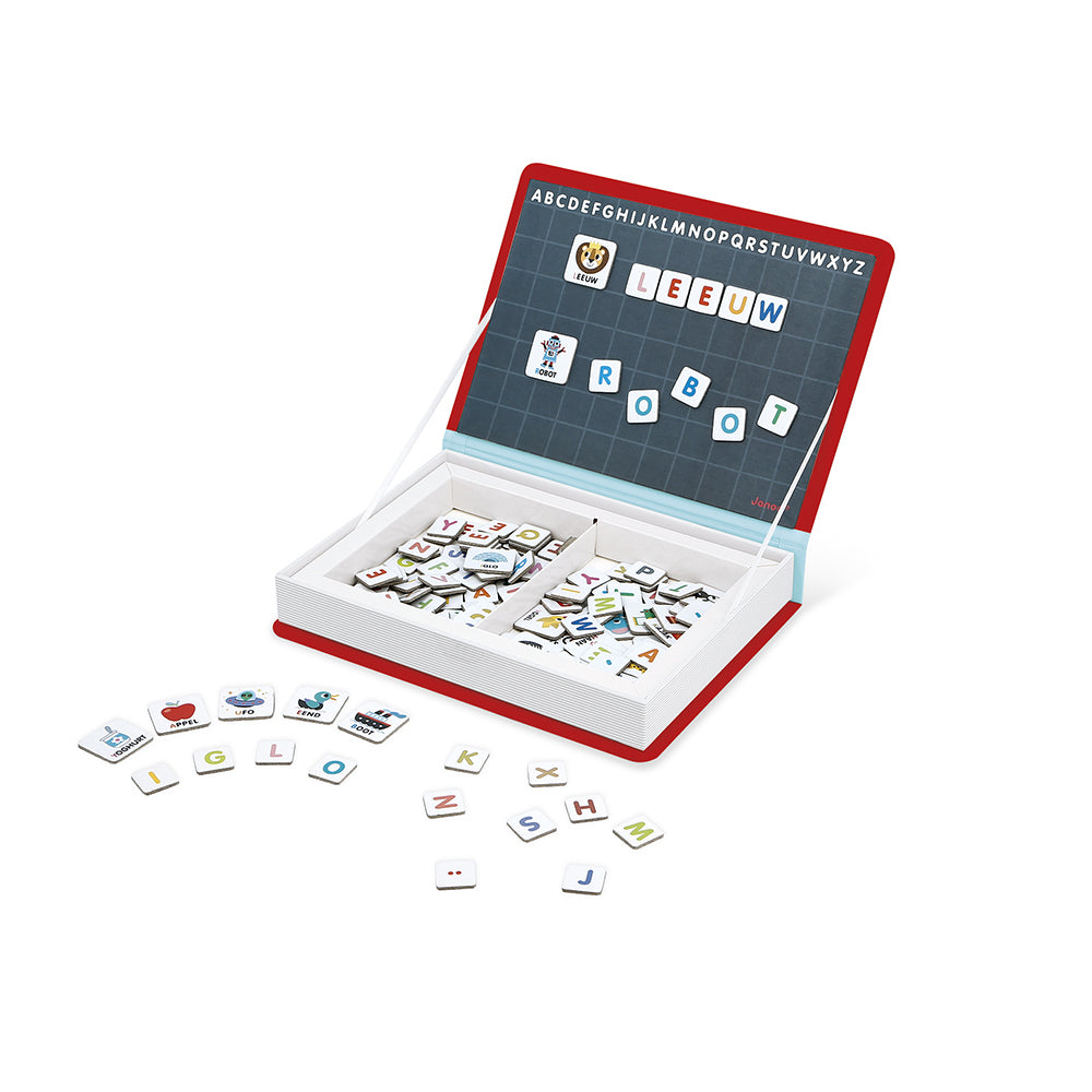 Janod | Magnetibook Alfabet NL – Educatief Magneetspel Letters