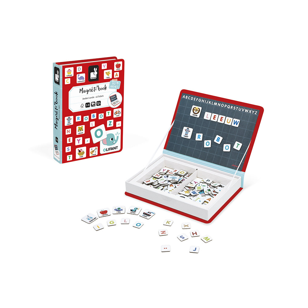 Janod | Magnetibook Alfabet NL – Educatief Magneetspel Letters