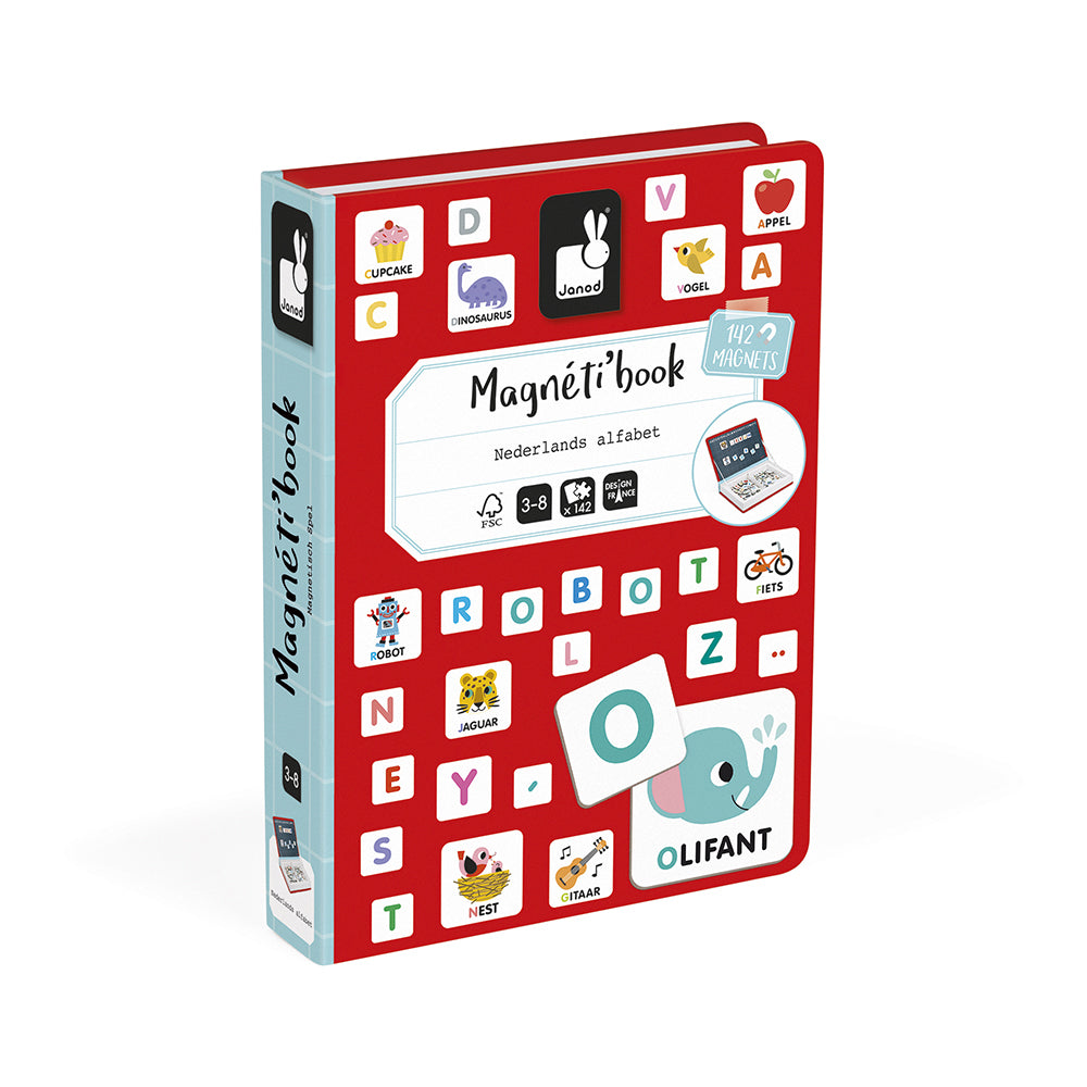 Janod | Magnetibook Alfabet NL – Educatief Magneetspel Letters