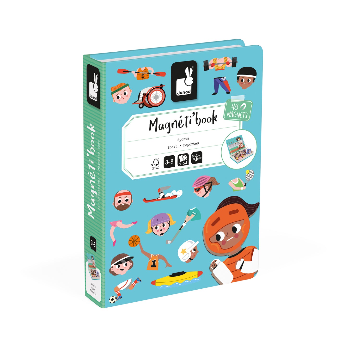 Janod | Magnetibook Sporten – Creatief Magneetspel
