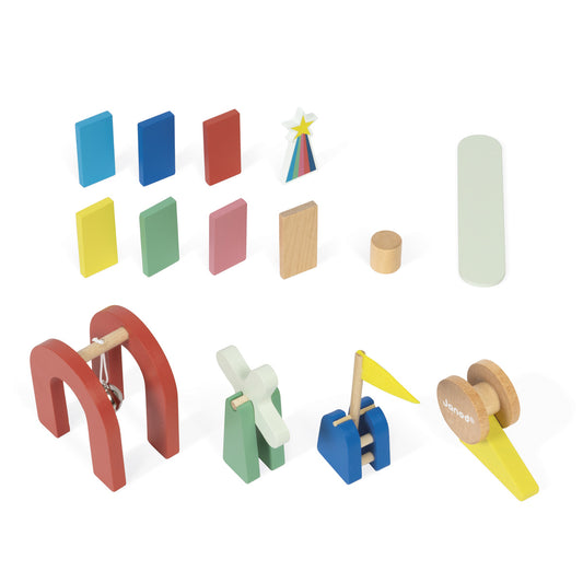 Janod | Applepop – Domino Parcours (100-delig)