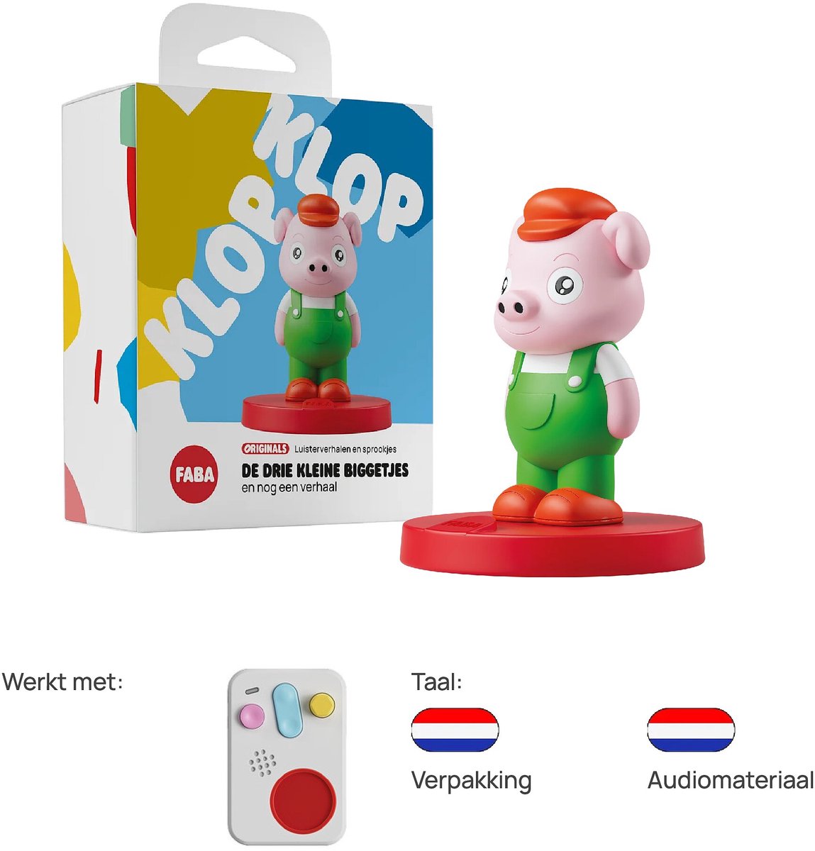 FABA | De Drie Kleine Biggetjes en Nog Een Verhaal – Luisterfiguur
