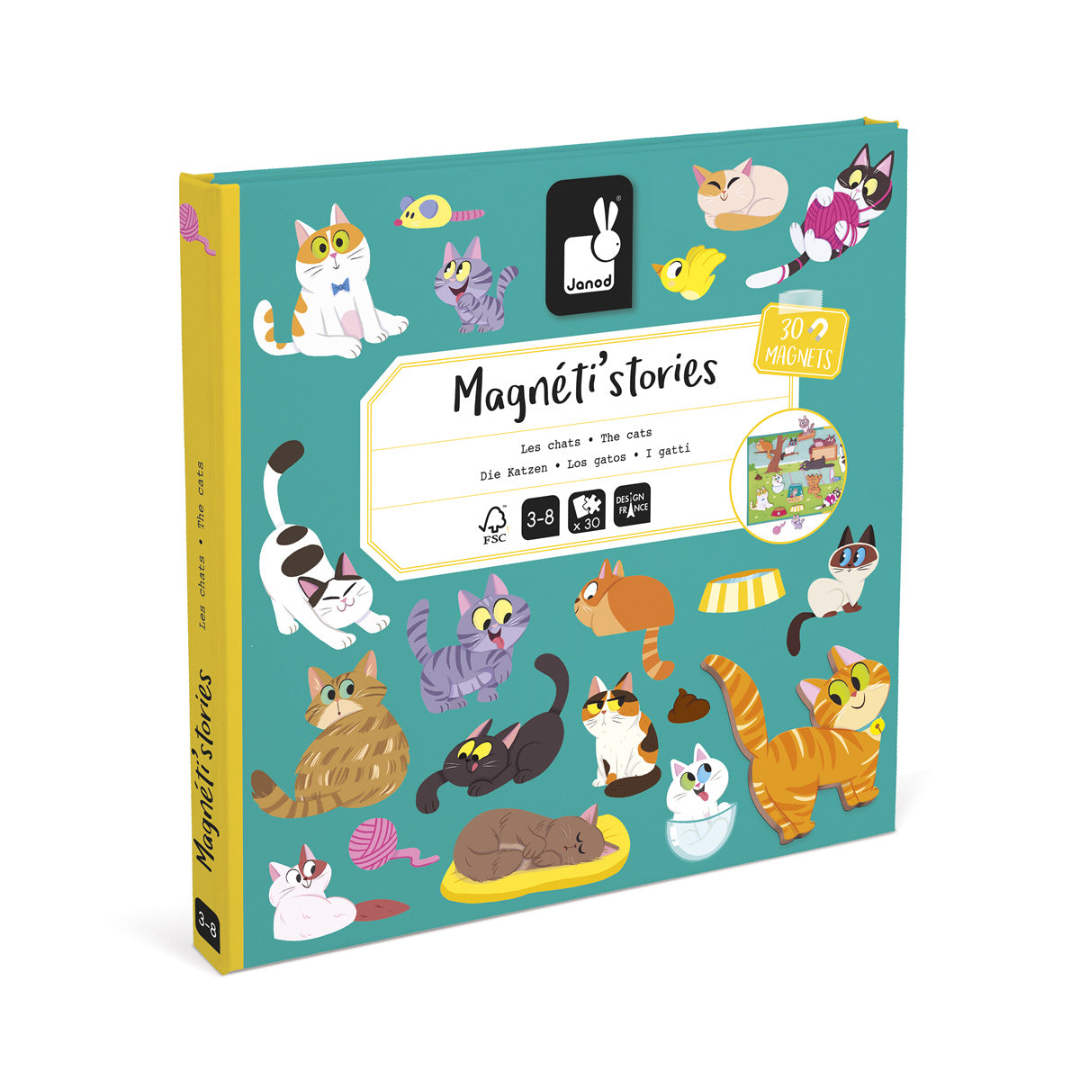 Janod | magneti stories - katten