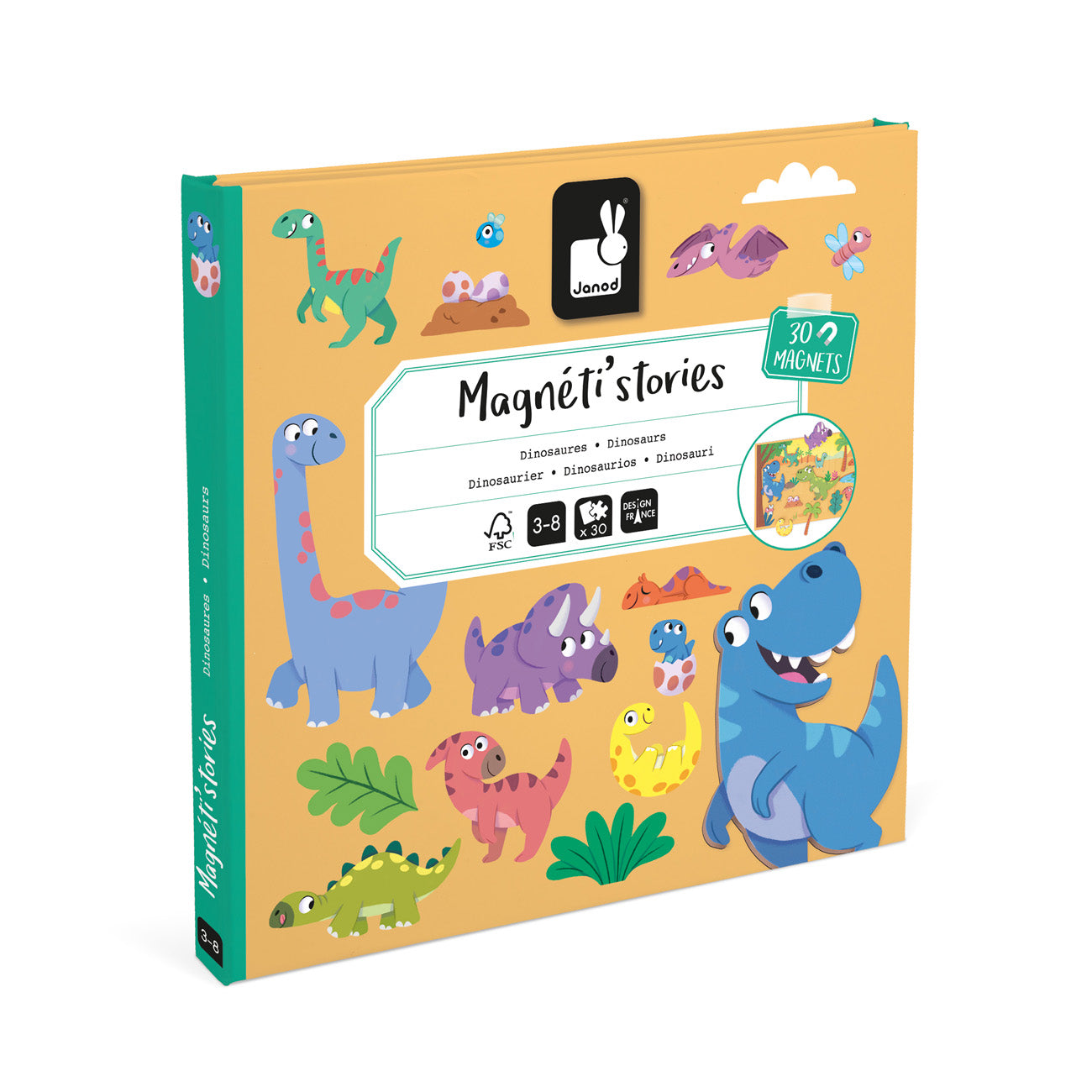 Janod | magneti stories - Dinosaurus