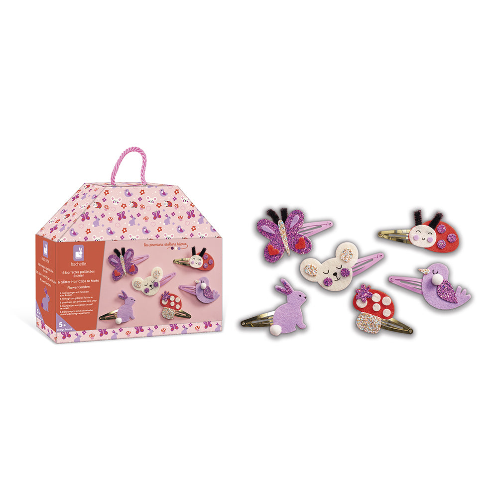 Janod | Atelier Bijoux – 6 Haarspeldjes Maken Glitter Bloementuin
