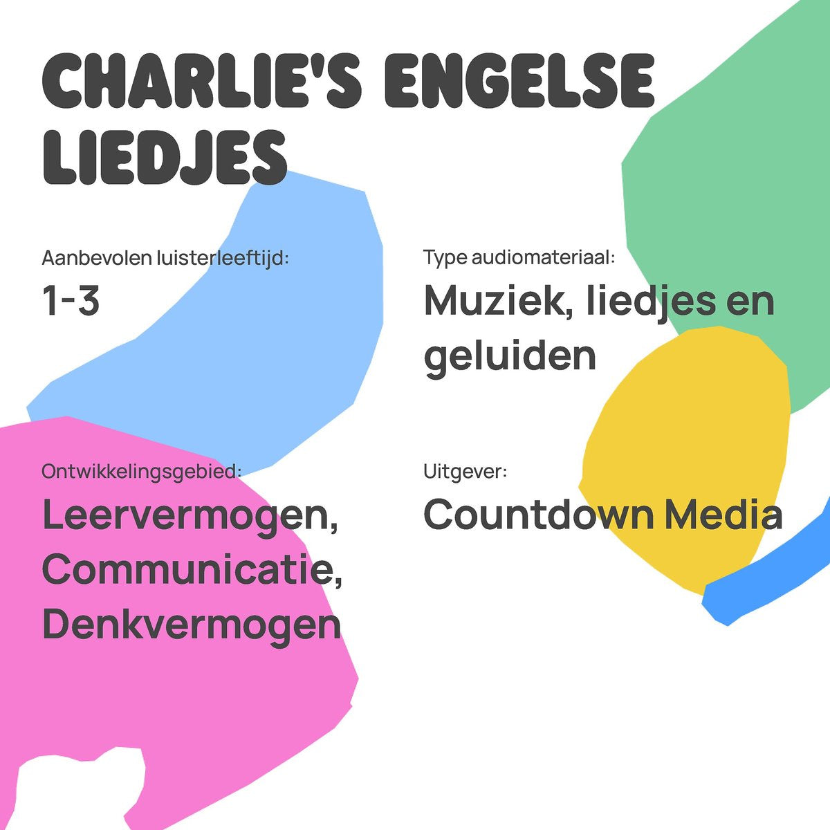 FABA | Luisterfiguur Charlie's Engelse Liedjes – Engels leren
