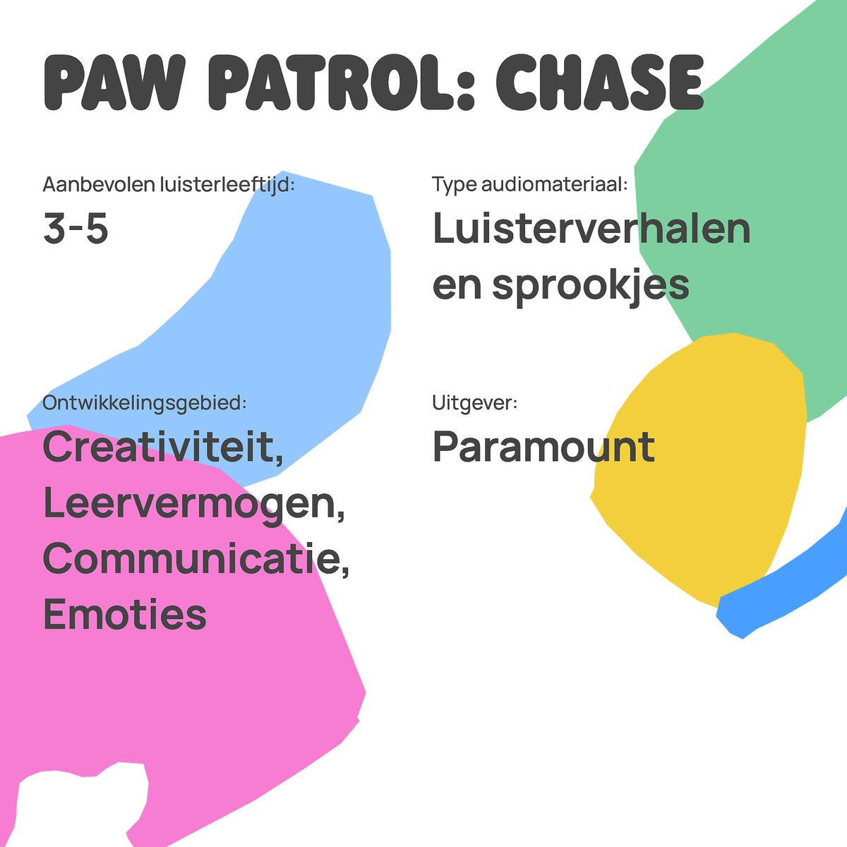 FABA | PAW Patrol Chase – Nederlandstalig Luisterfiguur