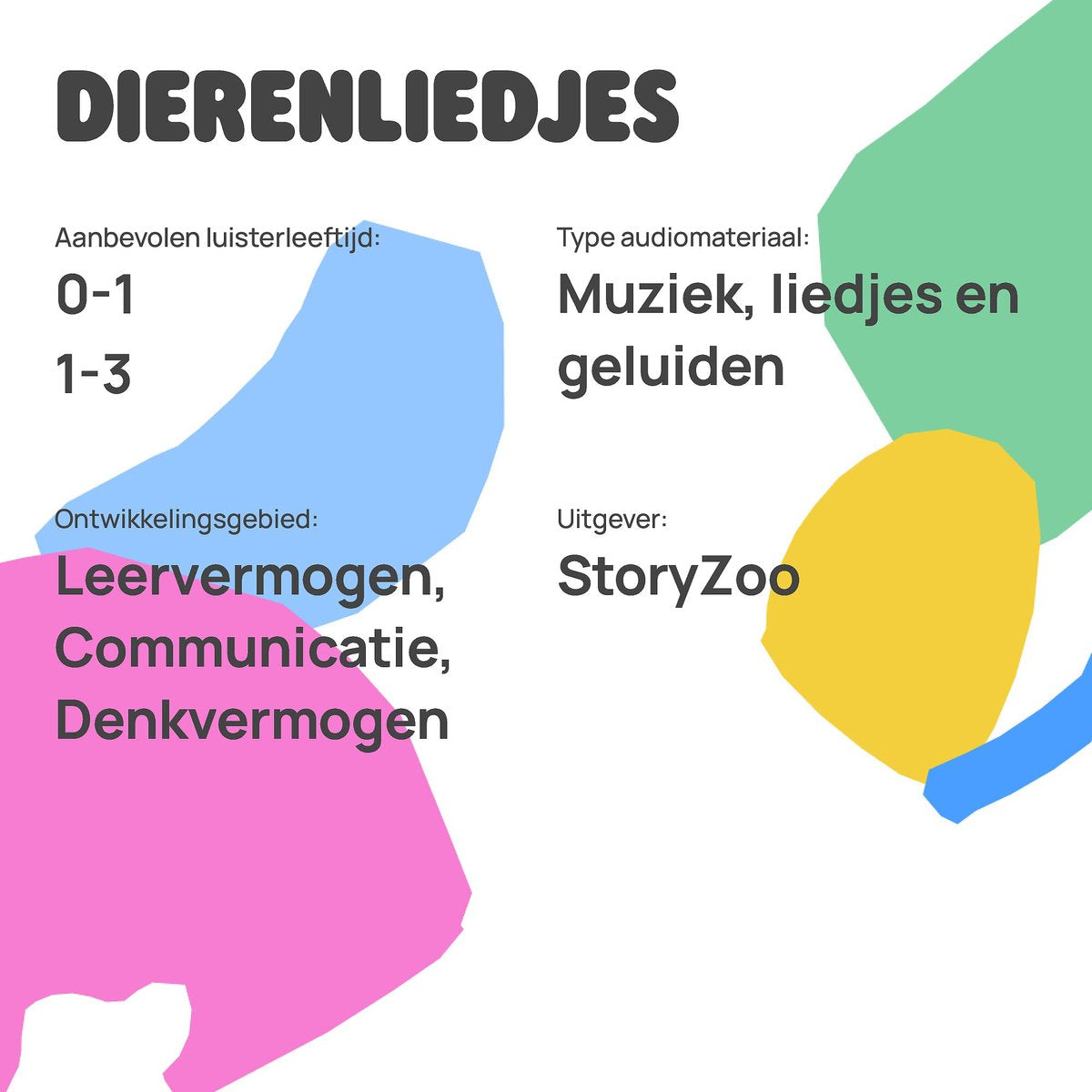 FABA Luisterfiguur Dierenliedjes – Vrolijke kinderliedjes