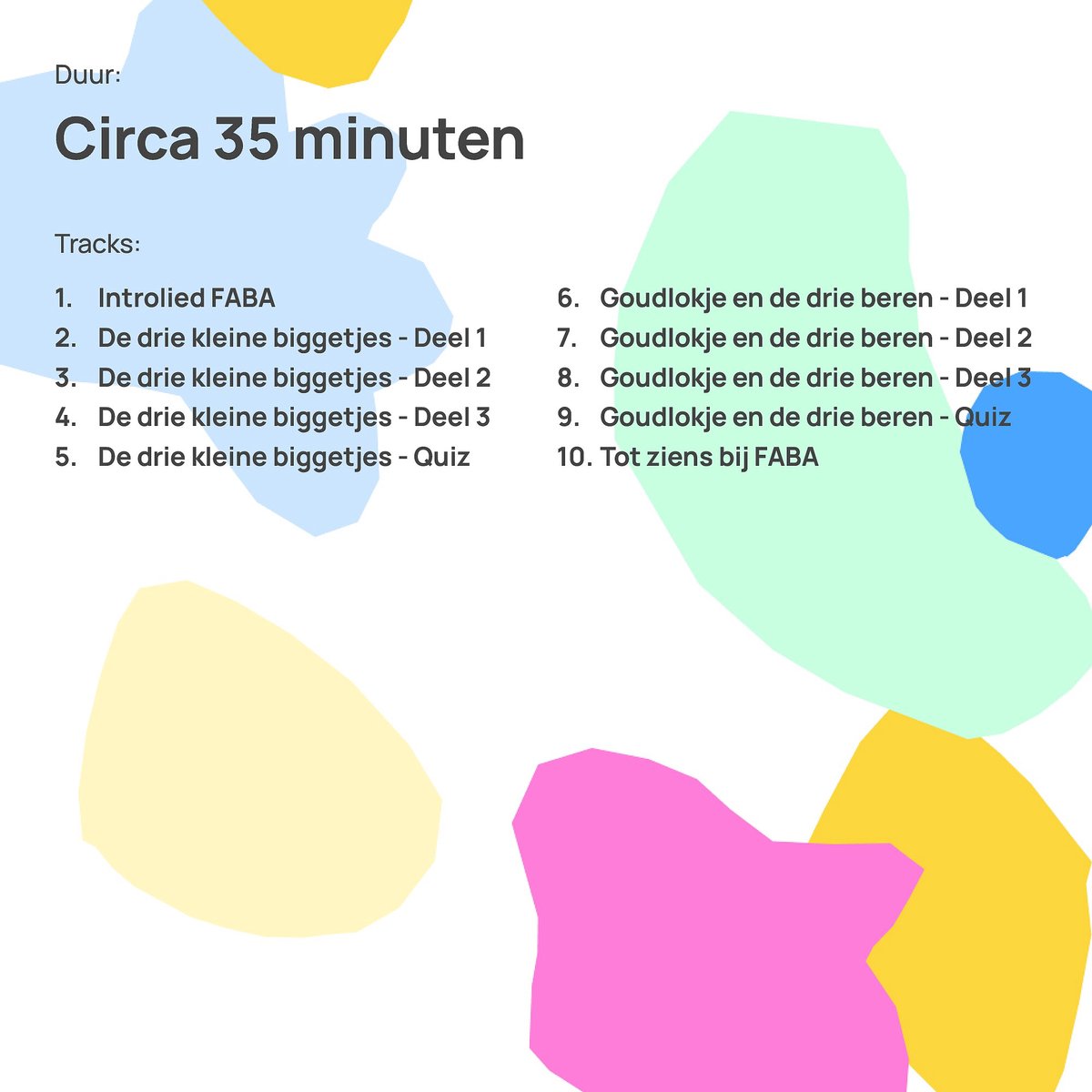 FABA | De Drie Kleine Biggetjes en Nog Een Verhaal – Luisterfiguur