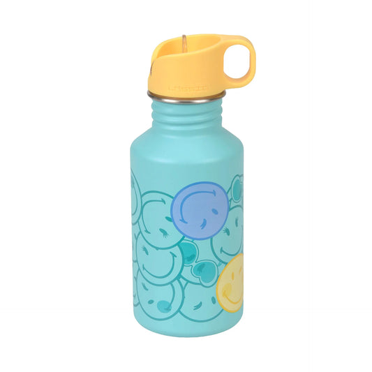 Lässig | RVS drinkfles 500 ml – SmileyWorld Turquoise