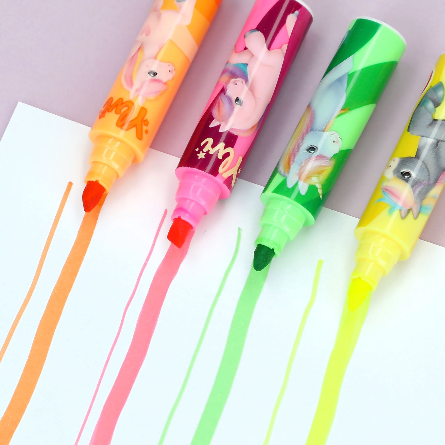 Ylvi | 3-in-1 markeerstift met eenhoorn topper
