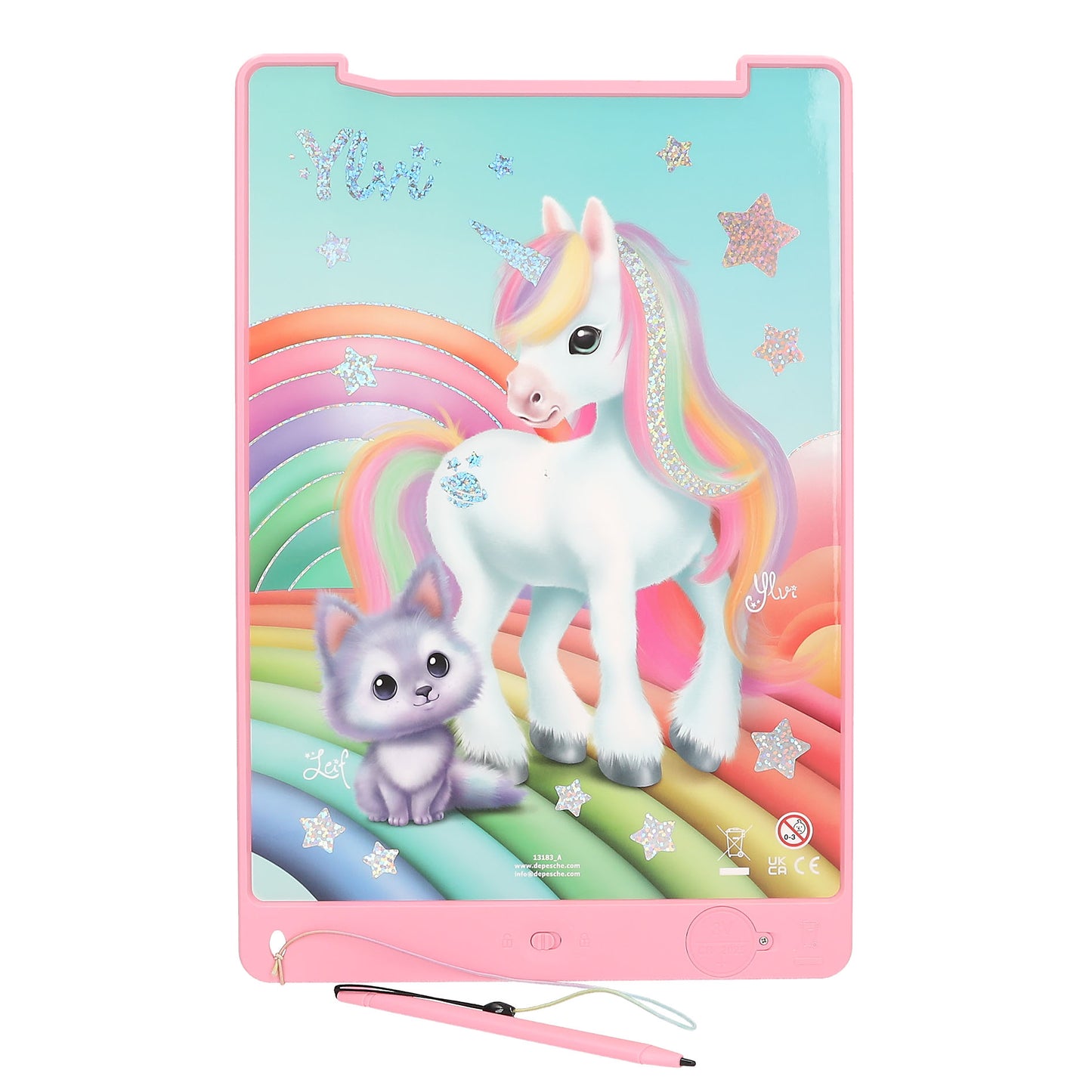 Ylvi | Magic Board LCD tekenbord met eenhoorn – 12 inch