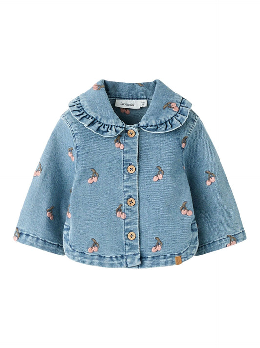 Lil Atelier | loose denim blouse cherry